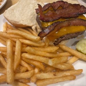 Bacon cheeseburger special