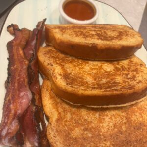 French Toast with meat