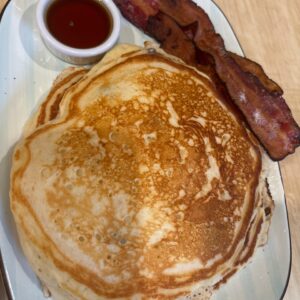 Blueberry Pancakes with Meat