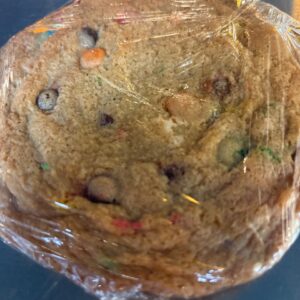 Giant M & M cookie